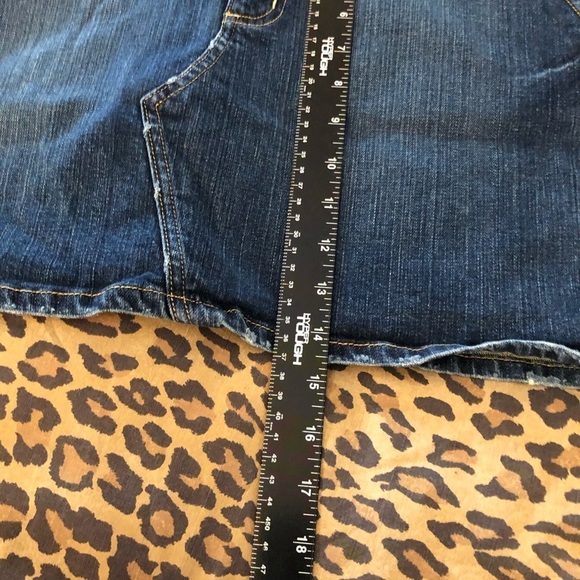 Calvin Klein Jeans  size 31 dark wash blue Jean mini skirt - Picture 4 of 6